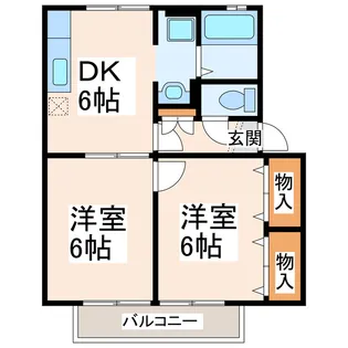 ソシアヴィルヌーブ【2階】の間取り