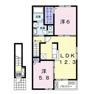 アイアムア A【2階】の間取り