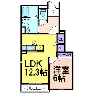 ミニョン723 A【1階】の間取り
