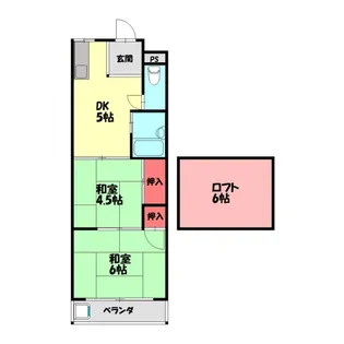 大阪府門真市幸福町【マンション】の間取り