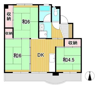 ビレッジハウス十王2号棟【3階】の間取り