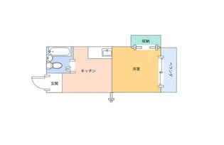 大分県大分市東春日町【アパート】の間取り