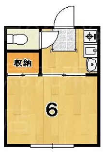 東楽ハイツ【1階】の間取り