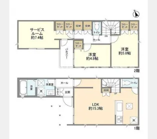 千葉県流山市松ケ丘6【一戸建】の間取り