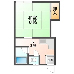 Sハイツ【1階】の間取り