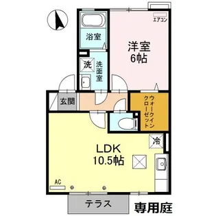 埼玉県行田市桜町2【アパート】の間取り