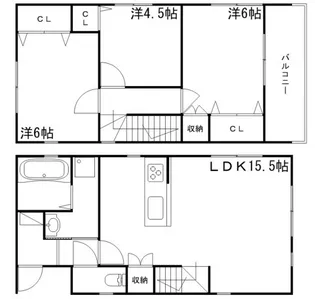 兵庫県姫路市花田町加納原田【一戸建】の間取り