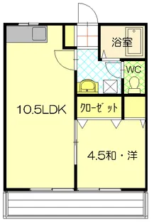 ハイツAWA【2階】の間取り