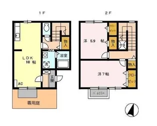 静岡県袋井市春岡【一戸建】の間取り