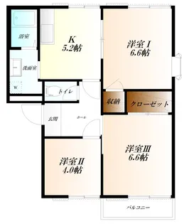 グリーンヴィラII【2階】の間取り