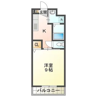 シンフォニー大園【3階】の間取り