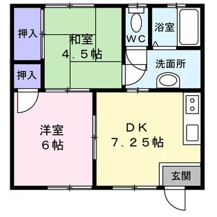 キャッスル奥有馬【2階】の間取り