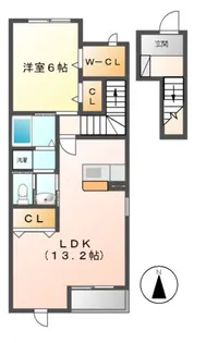 フェリーチェ A棟【2階】の間取り