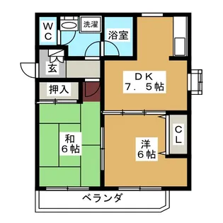 コモド・リヴ【2階】の間取り