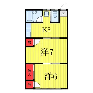 2Kの間取り画像