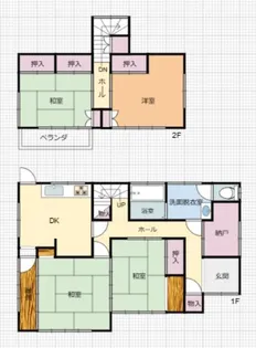 千葉県四街道市旭ケ丘5【一戸建】の間取り