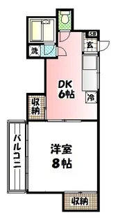 ホワイトハウス伊勢原【2階】の間取り