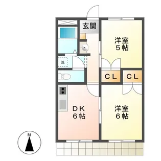 大谷第2【2階】の間取り