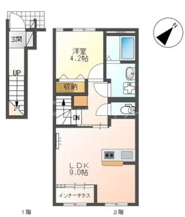埼玉県さいたま市西区大字指扇領別所【アパート】の間取り