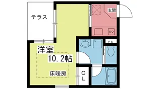1Kの間取り画像