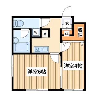 土筆荘【2階】の間取り
