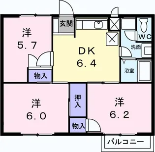 エスペランサ【2階】の間取り