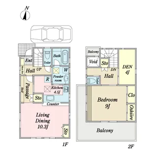 東京都練馬区春日町2【一戸建】の間取り