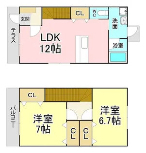 クラッセ永犬丸IIの間取り