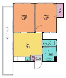 ガーデンホワイトシャトー【4階】の間取り