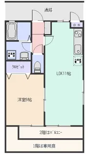 リーベンハイム【1階】の間取り