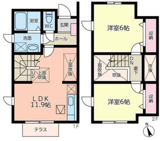 東京都町田市小山町【一戸建】の間取り