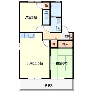 ファミール高岡台【1階】の間取り