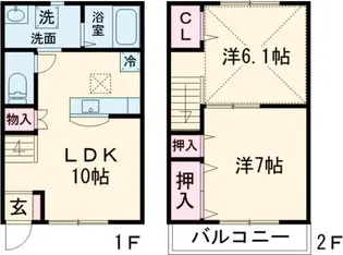 フォンターナEST IIIの間取り