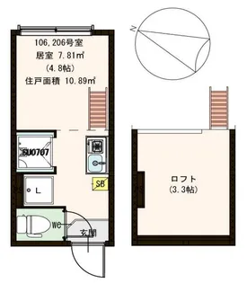 東京都杉並区成田東4【アパート】の間取り