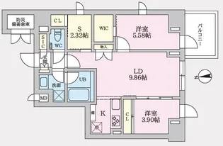東京都文京区水道1【マンション】の間取り