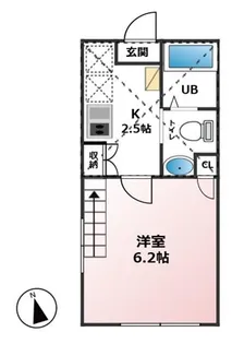 grenade横須賀(グルナードヨコスカ)【2階】の間取り
