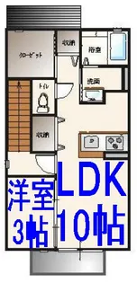 パークサイド本郷B【2階】の間取り