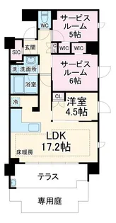 アールブラン高津レジデンス【1階】の間取り