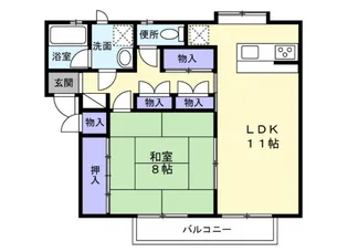 ヴィラ・エスポワールA棟【2階】の間取り