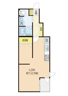 東京都立川市栄町4【アパート】の間取り