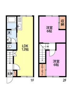 スカイタウンB棟【2階】の間取り