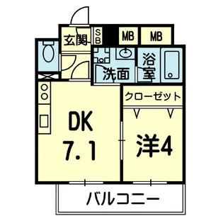 カーサ・リポサンテ【1階】の間取り