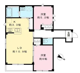 Blan cube 戸越公園【2階】の間取り