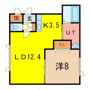Lavita 神居【2階】の間取り