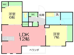 キャリアライズ湘南【2階】の間取り