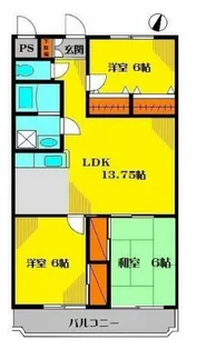 神奈川県川崎市麻生区上麻生4【マンション】の間取り