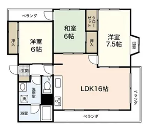 ウイング海老園【3階】の間取り