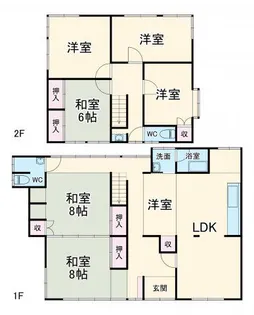 静岡県浜松市中央区舞阪町舞阪【一戸建】の間取り