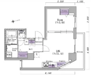 YK ベルヴィル【2階】の間取り