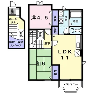 新潟県新発田市舟入町1【アパート】の間取り